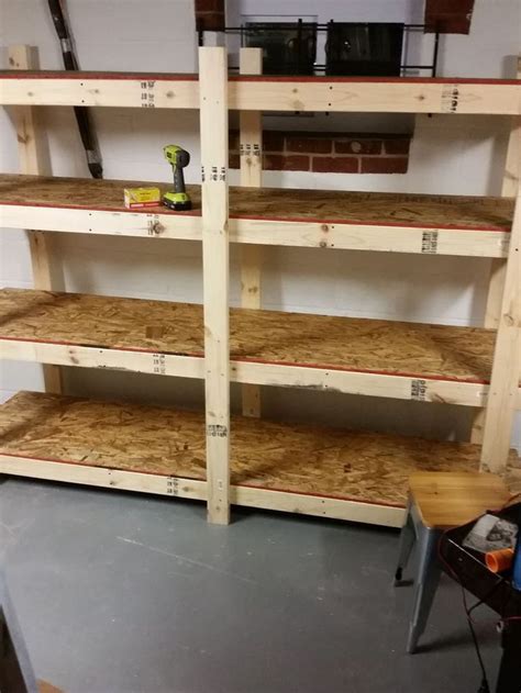 Build Easy Free Standing Shelving Unit For Basement Or Garage Diy