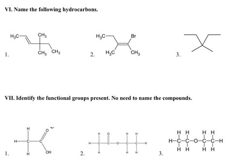 Answered Vi Name The Following Hydrocarbons  Bartleby