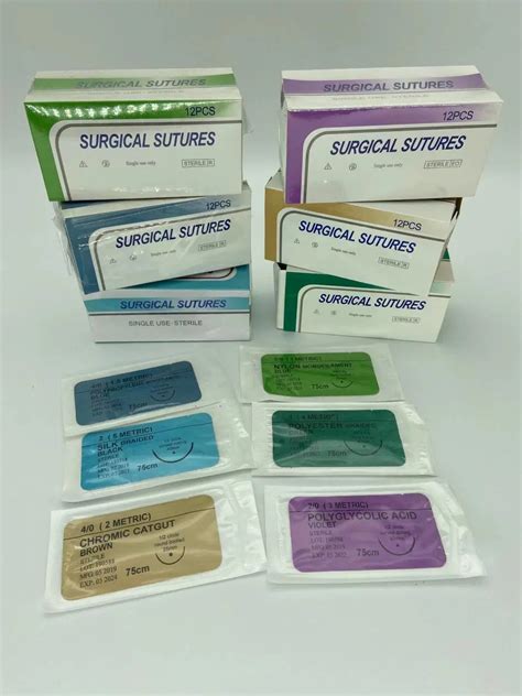 Surgical Suture Non Absorbable Absorbable Sutures Suture And Chromic