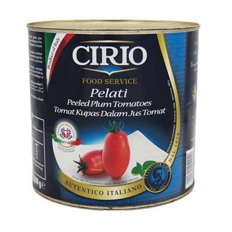 Jual Cirio Pelati Tomato Peeled Plum Tomatoes 2 5 Kg Tomat Kupas Kaleng