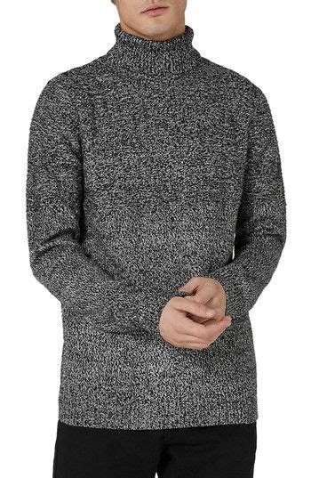 Topman Twist Roll Neck Sweater In Grey Multi Modesens Roll Neck