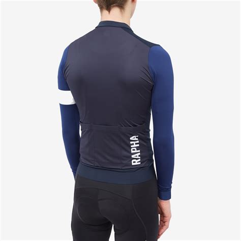 Rapha Long Sleeve Pro Team Training Jersey Dark Navy Navy End