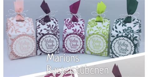 Marions Bastelstübchen Videoanleitung Mini Milchkarton mit der