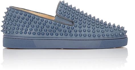 Christian Louboutin Men S Roller Boat Slip On Sneakers Christian