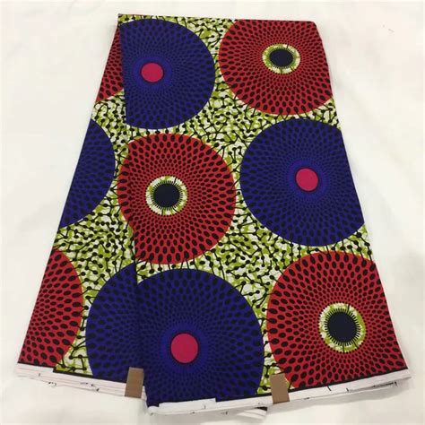 Buy New Design African Fabric Real Wax Print Circlesl