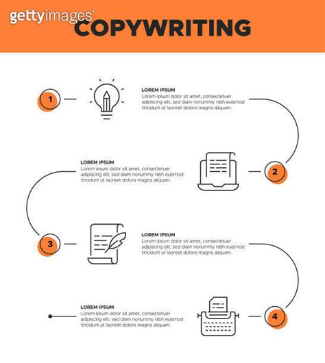 Copywriting Infographic Template Newspaper Pen Magazine Writing