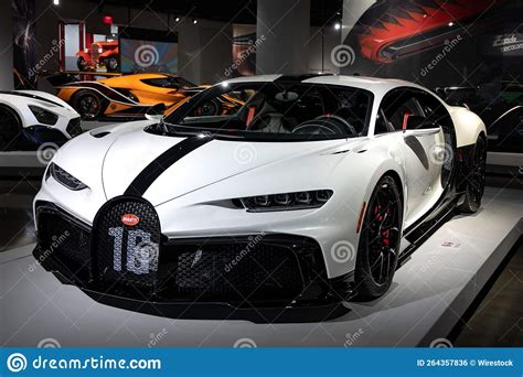 Exclusive 2022 Bugatti Chiron Pur Sport Supercar Editorial Photo