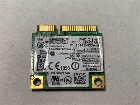 Intel Dell Intel Wifi Link Dual Band Abgn Mini Card An