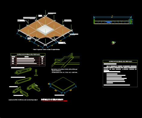 False Ceiling Detail 060x060m DWG Detail For AutoCAD Designs CAD