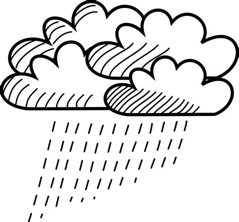 Rain Line Drawing - ClipArt Best