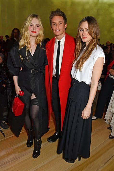 Photo Eddie Redmayne Sadie Sink Elle Fanning More Mcq Paris Fashion