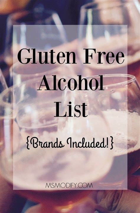 Gluten Free Alcohol List Msmodify Gluten Free Alcohol Gluten Free