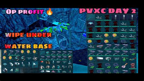 Ark Mobile Pvxc Wipe Under Water Base Op Profit Youtube