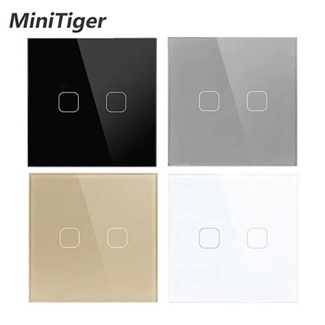 Minitiger Ac V Gangs Way Interrupteur Mural Tactile Interrupteur