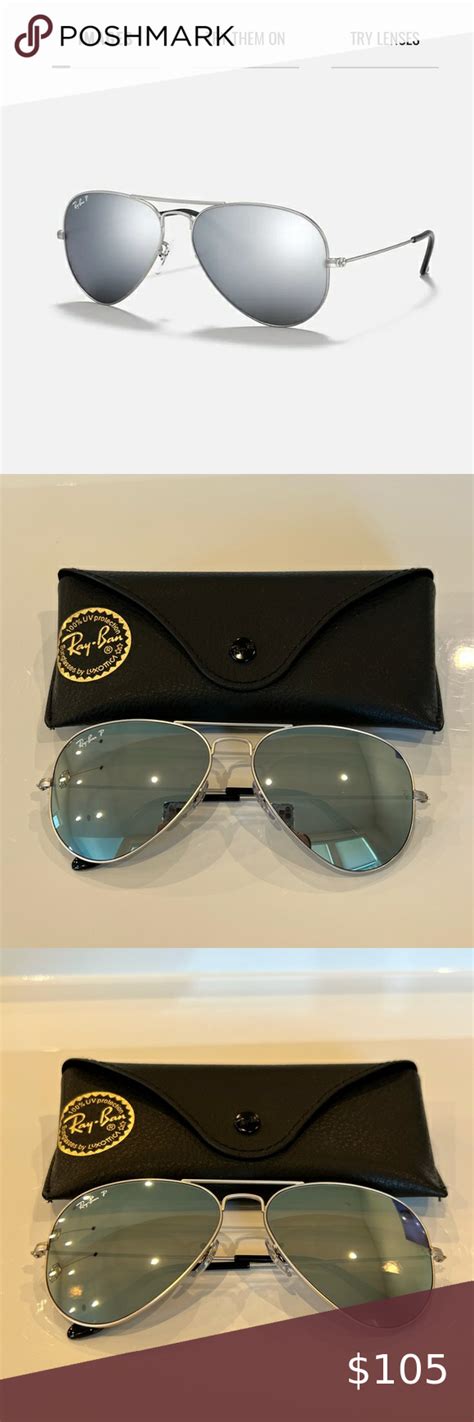 Ray Ban Silver Mirror Aviator Sunglasses Rb3025 Mirrored Aviator Sunglasses Mirrored Aviators