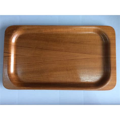 Jual Nampan Kayu 56 X 35cm Baki Kayu Segi Wooden Tray 56 X 35cm