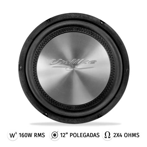 Woofer 12 Polegadas 160 RMS 2x4 OHMS Unlike UNF 125 Bobina Dupla