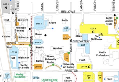 University Of Michigan North Campus Map Map