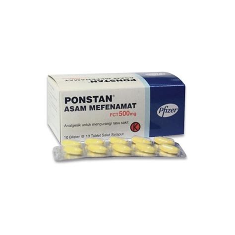 Jual PONSTAN 500MG 1 STRIP 10 TABLET Shopee Indonesia