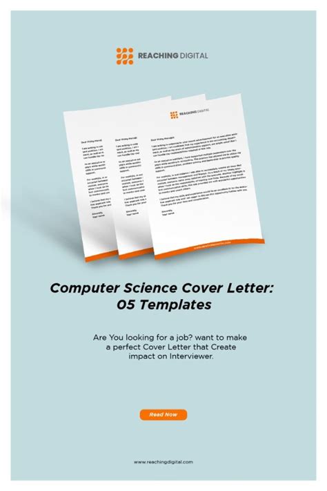 Computer Science Cover Letter Templets Reaching Digital