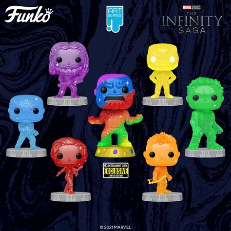 7 New Marvel Infinity Saga Avengers Art Series Funko Pops