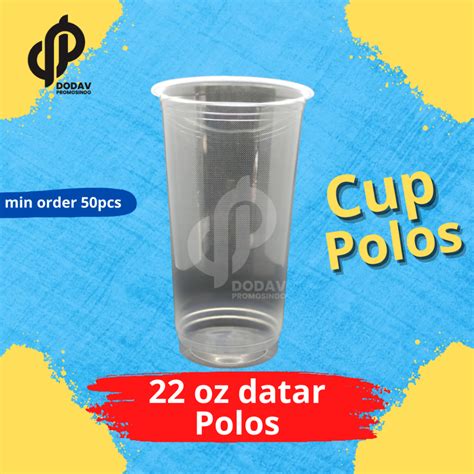 jual gelas cup polos oz datar ml merk polycup cup jumbo polosan