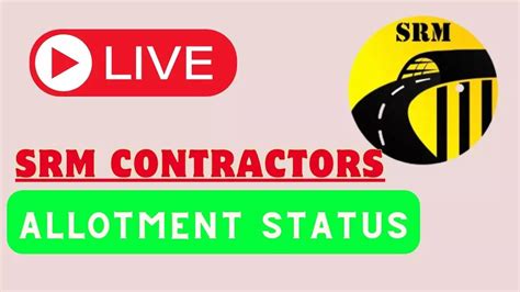 Srm Contractors Ipo Allotment Date Today Srm Contractors Allotment