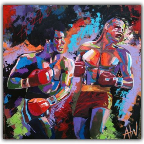 Leroy Neiman Rocky Vs Apollo Painting at PaintingValley.com | Explore ...