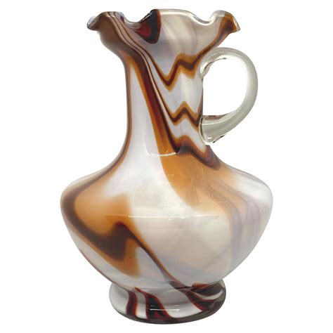 Sergio Rossi 1970s Modern Abstract Murano Glass Vase In White Red And Black For Sale At 1stdibs