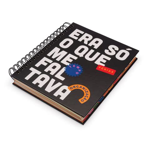 Planner Era So O Que Me Faltava Preto