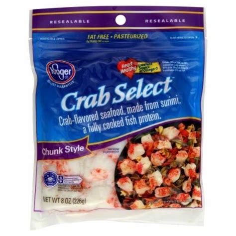 Kroger Crab Select Chunks 8 Oz King Soopers