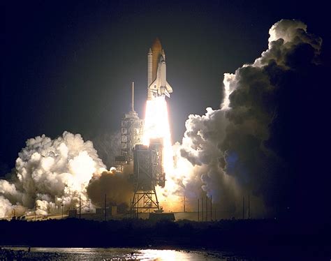 Space Shuttle Endeavour Launch Liftoff Night Astronaut Mission Free