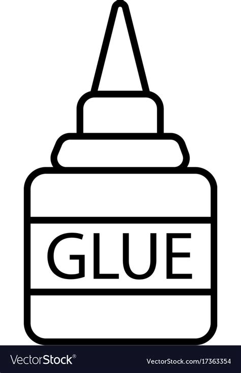 Glue Icon Royalty Free Vector Image Vectorstock