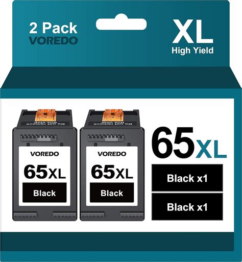 65xl Black Ink Cartridges High Yield Replacement For Hp 65 Black Ink