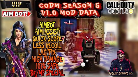 Codm Season Vip Aimbot Aim Assist High Damage Aimlock Lag