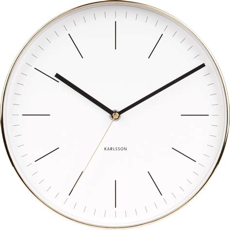 Minimal Wall clock golden - Karlsson KA5695RD | FormAdore