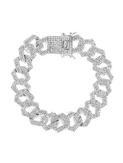 Buy Hh Bling Empire Iced Out Diamond Cuban Link Chain For Men Women