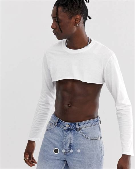 Crop Tops Are For Guys Mens Crop Top Crop Tops Half Shirts