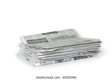 Stack Of Newspapers Isolated Royalty Free Images Stock Photos