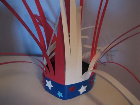 Fourth Of July Hat Craft Summer Camp Red White And Blue