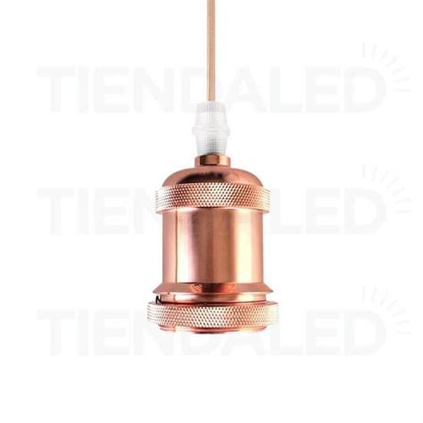 Lampara Triple Colgante Soquete Vintage Gold Rose Tienda Led