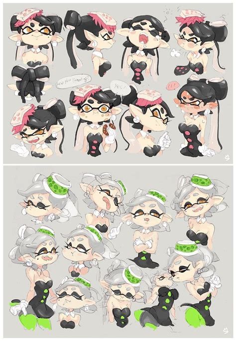 Pingl Par Sorcellerirave Sur Splatoon Dessin De Chat Mignon Dessin