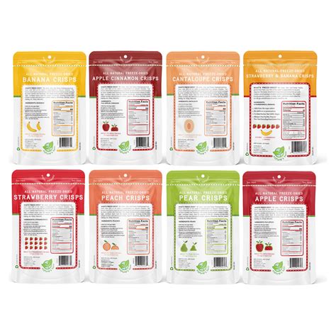 Freeze Dried Fruit Crisps Sampler Variety Pack