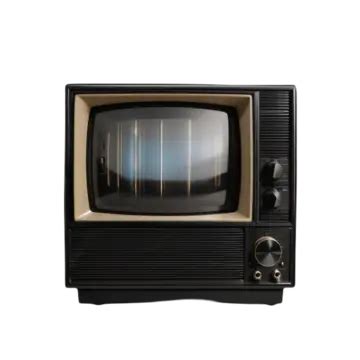 Old Television Isolated On Transparent Background Old Television Tv