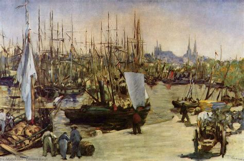 Oil Painting Replica The Port Of Bordeaux By Edouard Manet