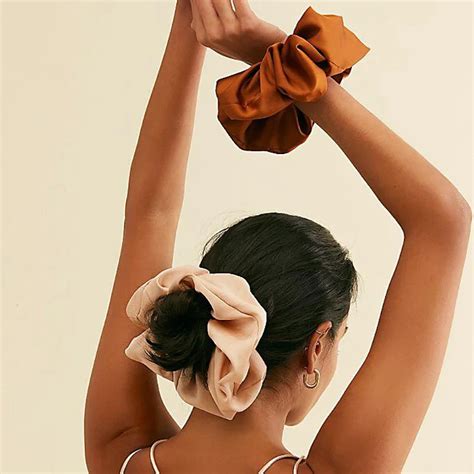 Scrunchies Para El Cabello Con Manchas De Gran Tama O Para Mujer Gomas