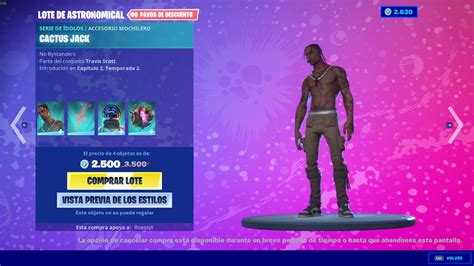 Nuevo Lote Astronomical De Travis Scott Skins Pico Gesto Nueva