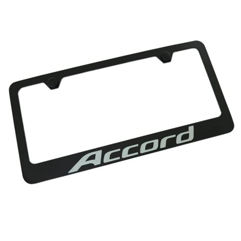 Honda Accord Dual Logo License Plate Frame Black Walmart