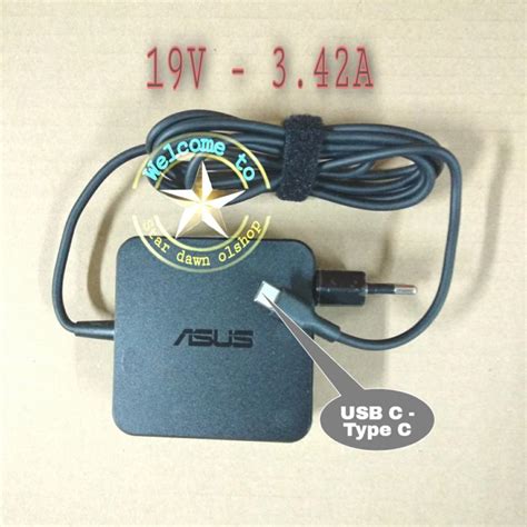 Jual Adaptor Charger Original Laptop Asus 19V 3 42A USB C 65W Type C