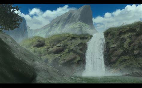 Artstation Waterfall